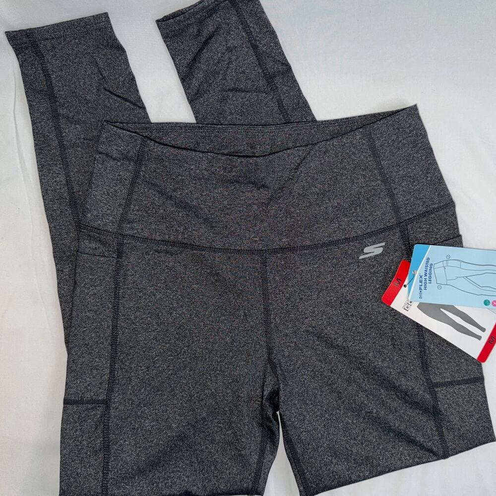NWT Skechers Women's GO WALK High Waisted Leggings Charcoal Grey color Size MED